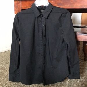 Female’s Black Button Up